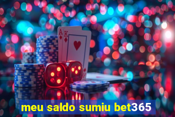 meu saldo sumiu bet365
